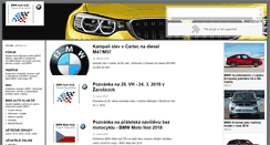 Desktop Screenshot of bmwklub.cz