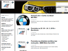 Tablet Screenshot of bmwklub.cz